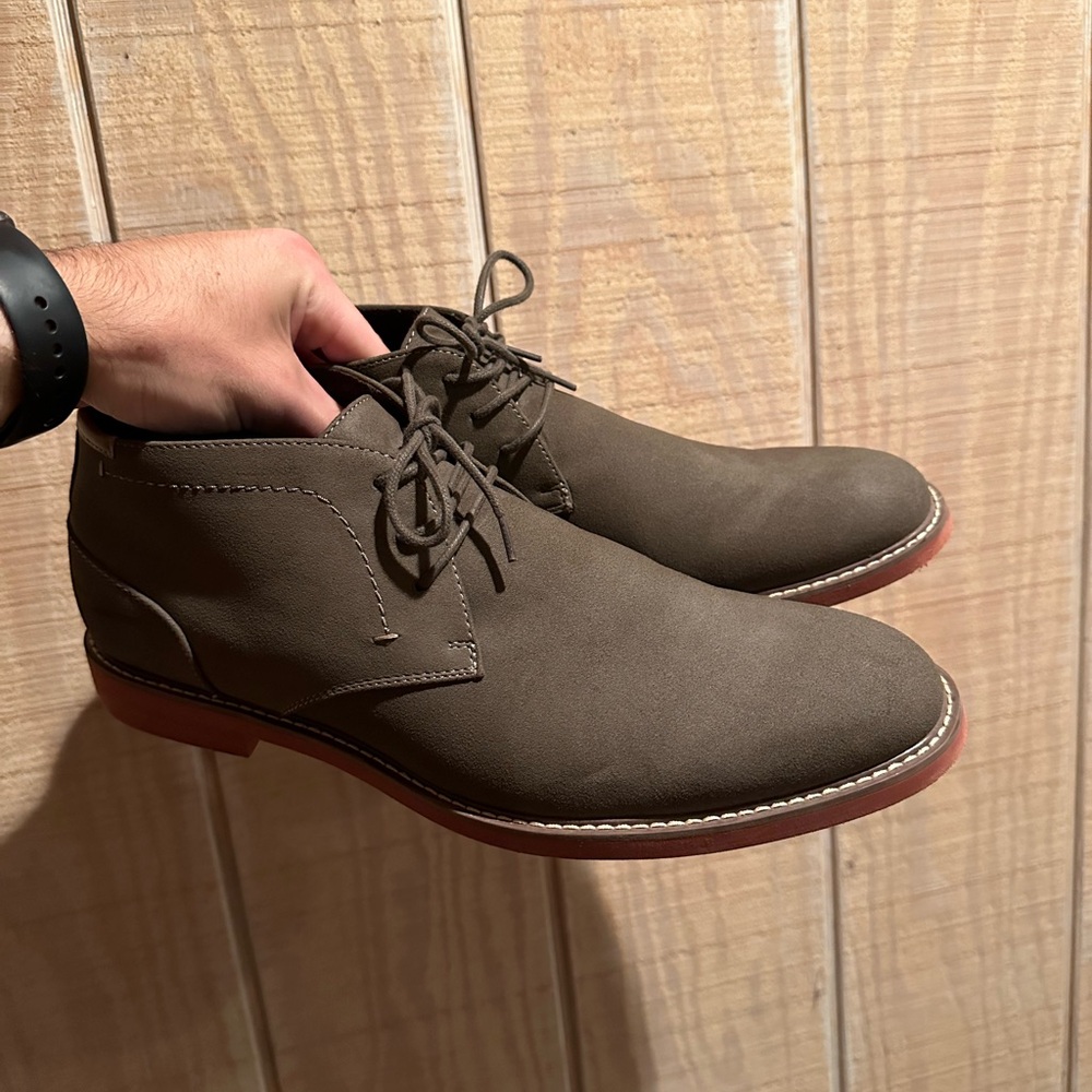 Unlisted by Kenneth Cole Brown Chukka Boots with Red Sole
